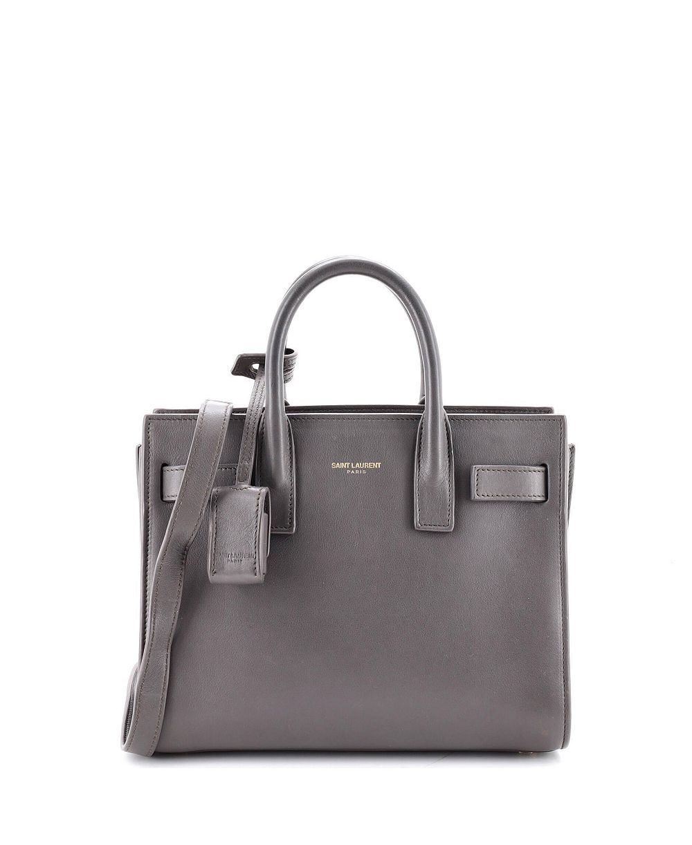 Б/у кожаная сумка Nano Sac de Jour Saint Laurent