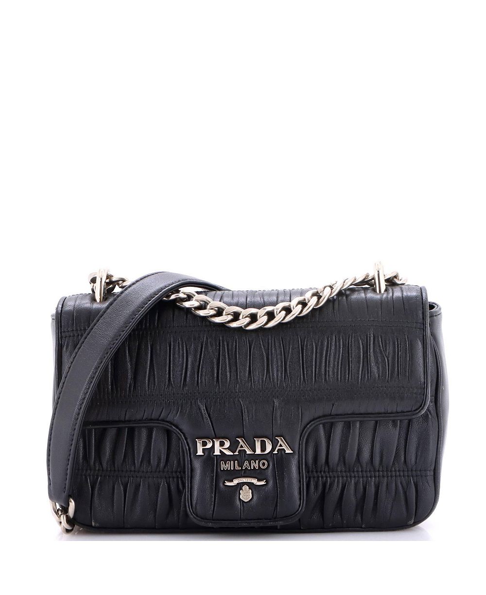 Pre-Owned Prada маленькая сумка через плечо с цепочкой Nappa Gaufre