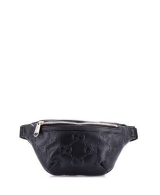 Pre-Owned Gucci маленькая сумка через пояс GG тисненая перфорированная кожа