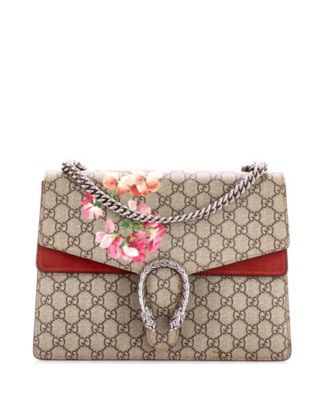 Б/у сумка Gucci Medium Dionysus из ткани GG coated canvas с принтом Blooms
