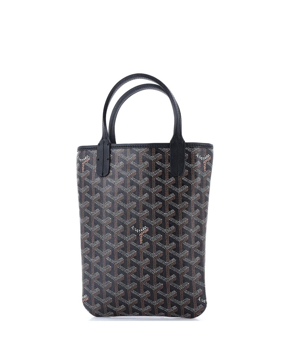 Pre-Owned Goyard Мини сумка-тоут Poitiers из лакированной ткани