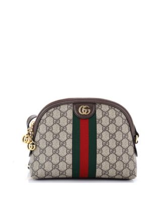 Pre-Owned Gucci маленькая сумка через плечо Ophidia Dome из лакированной ткани GG