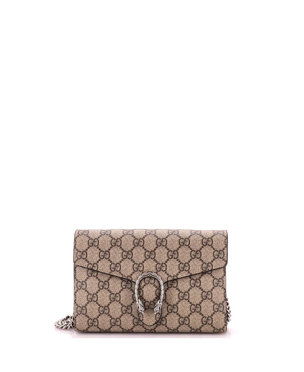 Женский кошелек-цепочка Gucci Small Dionysus из ткани GG