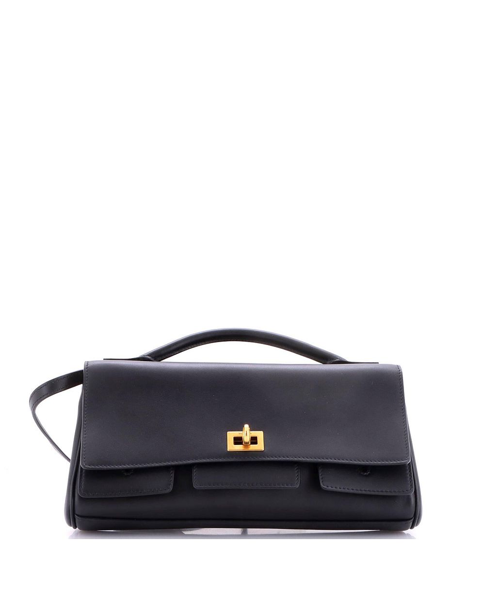 Б/у кожаная сумка Balenciaga Bel Air Top Handle Flap
