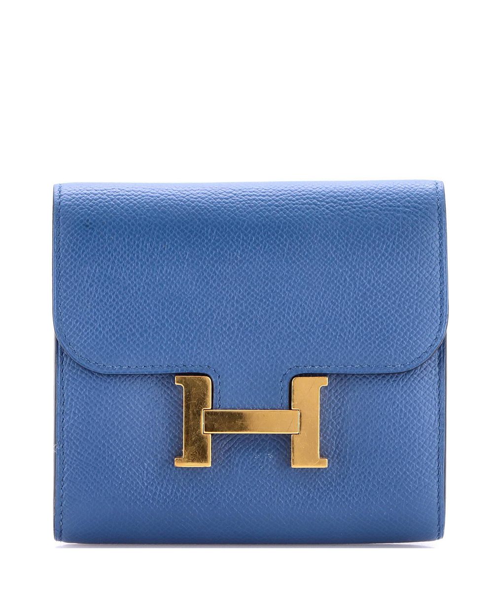 Б/у Hermes Compact Constance кошелек Epsom
