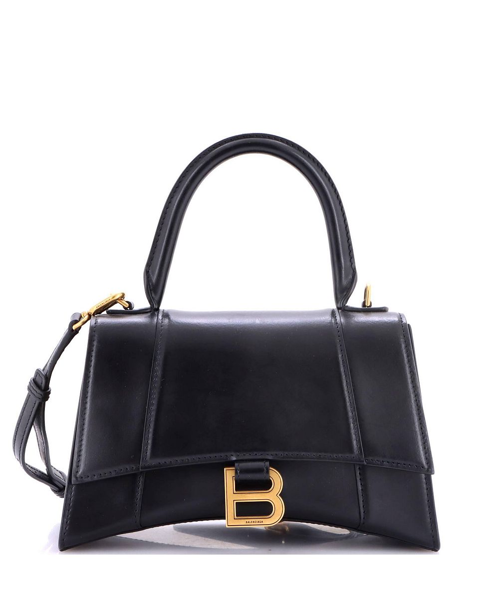 Pre-Owned Balenciaga Small Hourglass Top Handle Bag Leather