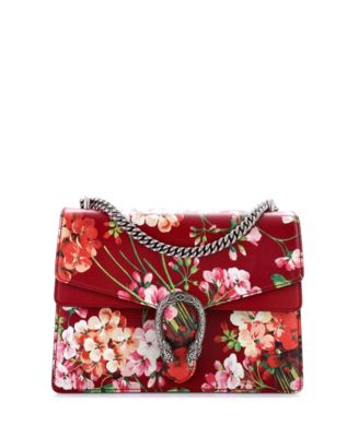 Pre-Owned Gucci средняя сумка Dionysus из кожи с принтом Blooms