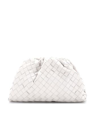 Pre-Owned Bottega Veneta Teen The Pouch Intrecciato Nappa