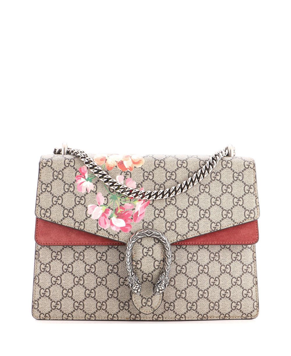 Pre-Owned Gucci Medium Dionysus Bag Blooms Print GG Coated Canvas