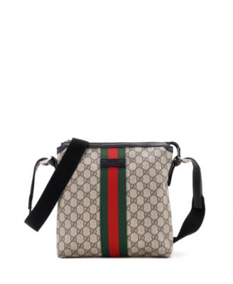 Pre-Owned Gucci средняя сумка-мессенджер Web из лакированной ткани GG