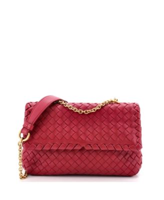 Pre-Owned Bottega Veneta Small Olimpia Crossbody Bag Intrecciato Nappa