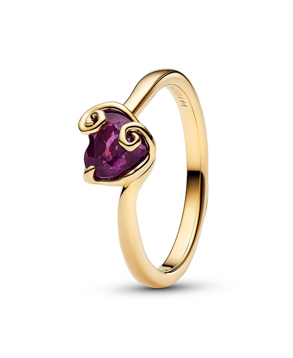 Pandora Sally Man-Made Crystal Heart Ring