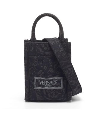 Pre-Owned Versace Women's Mini Barocco Jacquard Canvas Tote Bag
