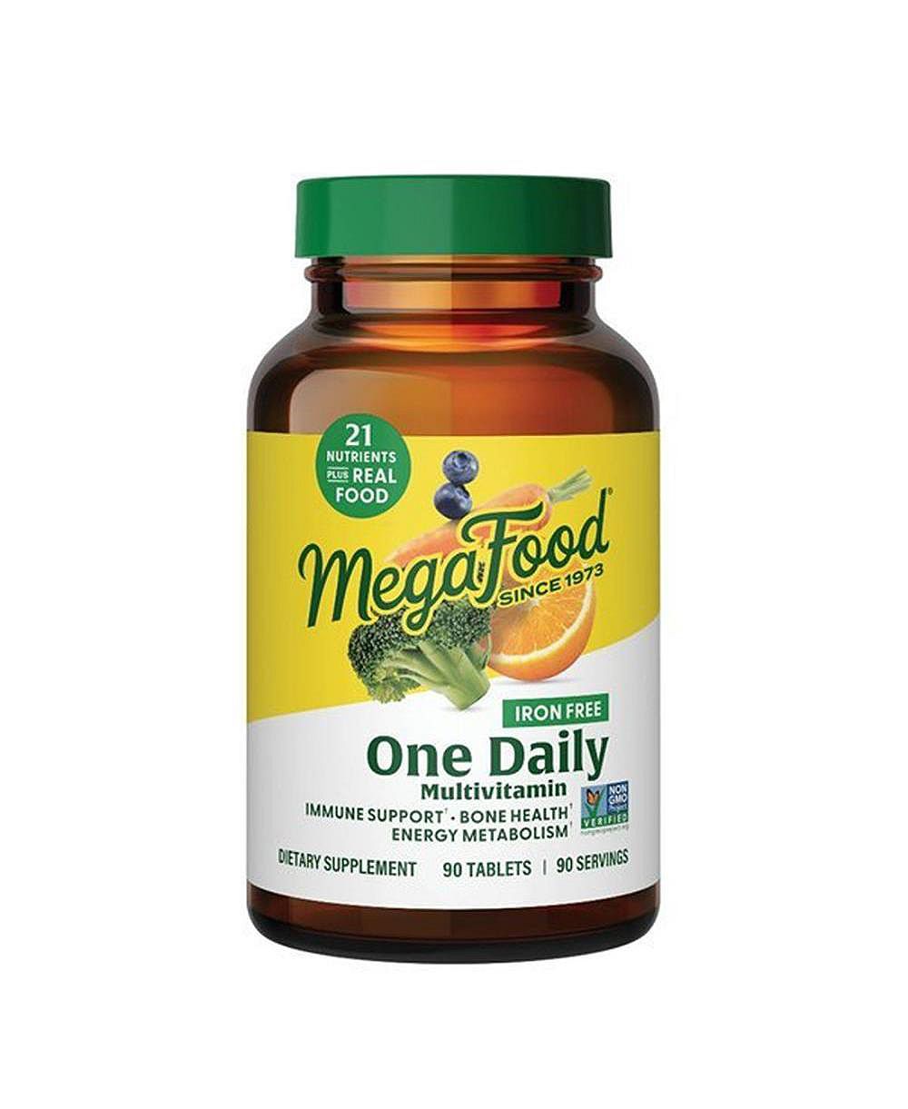 Мультивитамин MegaFood One Daily без железа для женщин и мужчин, поддержка костей и иммунитета, 90 шт.