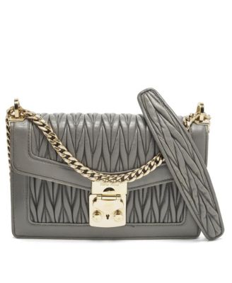 Pre-Owned Miu Miu Небольшая сумка через плечо с removable ремнем, стеганая кожа, модель Confidential
