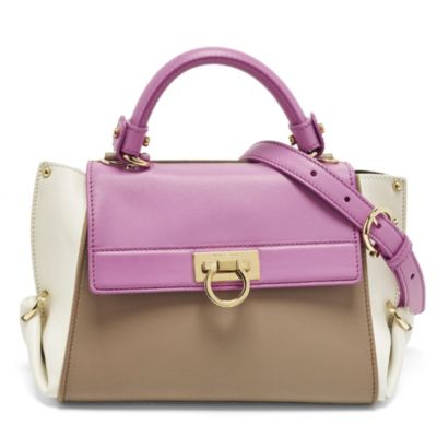 Pre-Owned Salvatore Ferragamo женская небольшая кожаная сумка с верхней ручкой Weight Ferragamo Sofia