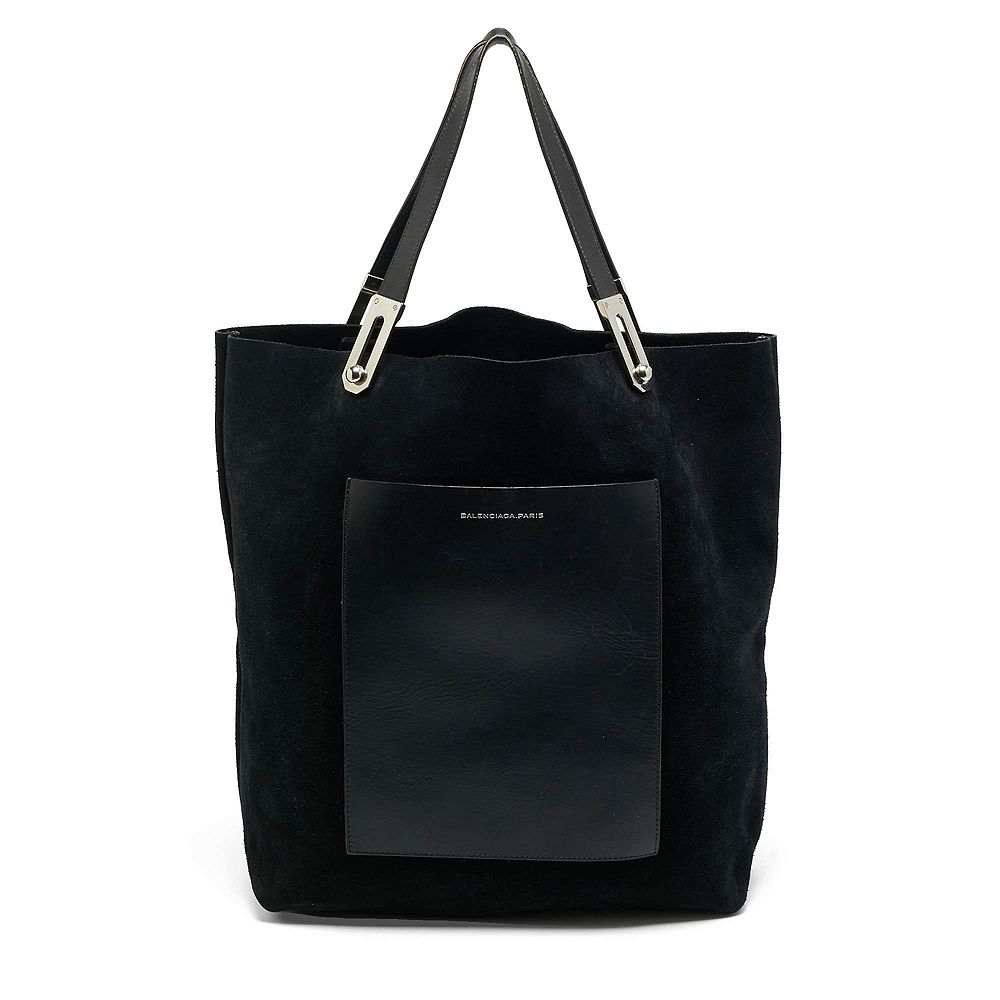 Pre-Owned Balenciaga Women's Suede and Leather Pocket Tote Bag