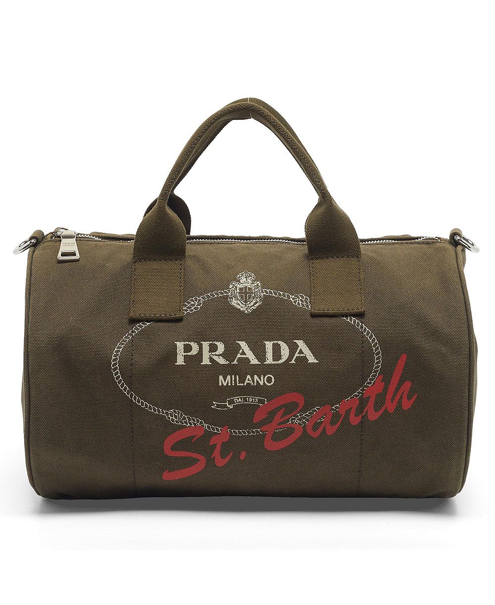 Pre-Owned Prada женская сумка Boston из холста с логотипом St. Barth