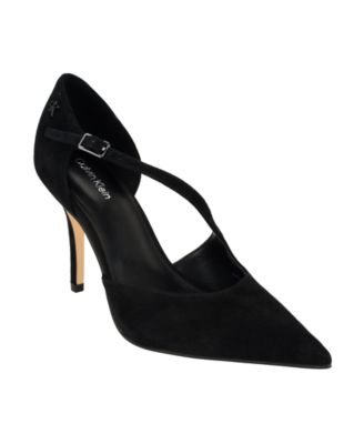 Женские туфли Calvin Klein Oaklan Asymmetrical Dress Pumps из замши