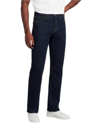 Lands' End Men's Stretch Comfort Waist Classic Straight Fit Forever Blue Jean