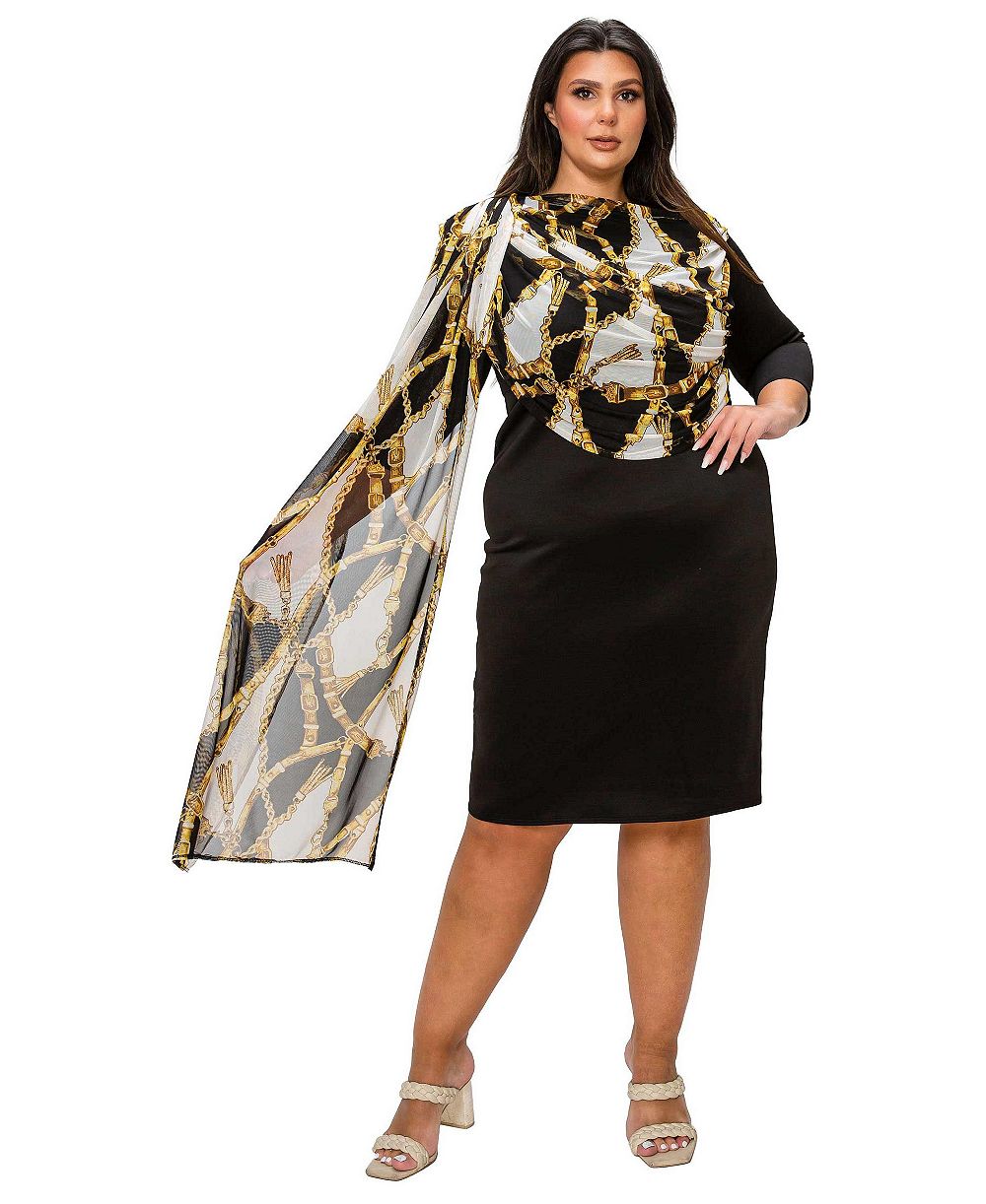 Платье L I V D Plus Size Nesya с декором