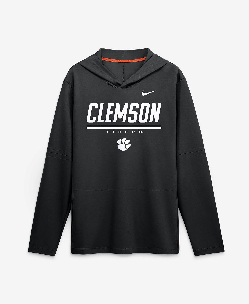 Nike Men's Clemson Tigers Sideline Lightweight Long-Sleeve Dri-FIT Hoodie
