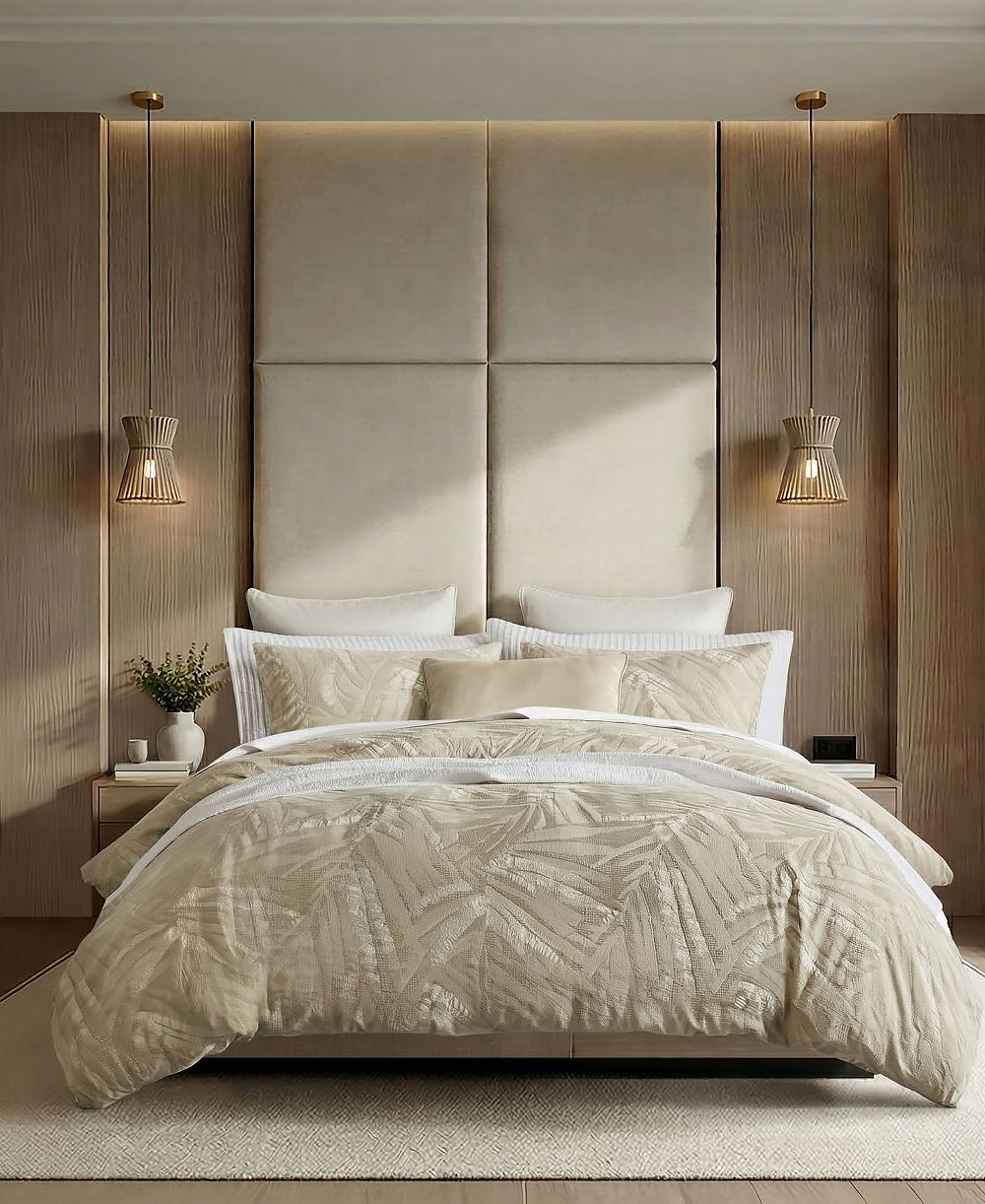 Комплект пододеяльников Harbor House Coastal Leaves из хлопка, 3 предмета, размер King
