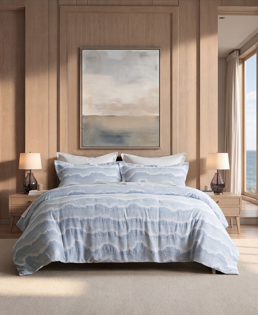 Комплект пододеяльников Harbor House Ocean Wave из хлопка, 3 предмета, размер Full/Queen