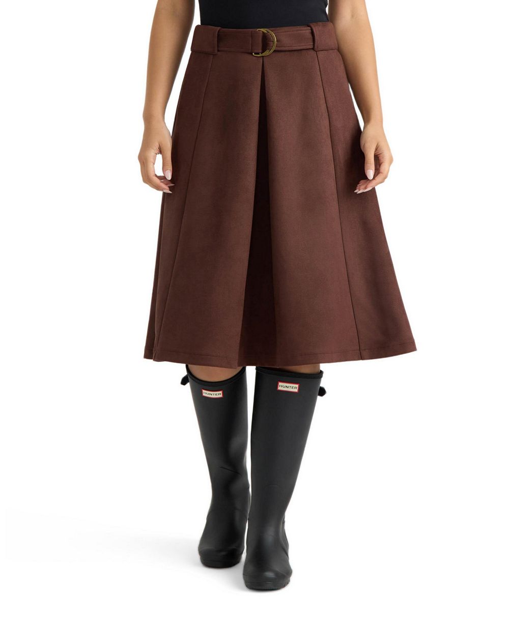 Hunter Women's Pull-On Midi A-Line Skirt
