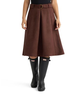 Hunter Women's Pull-On Midi A-Line Skirt