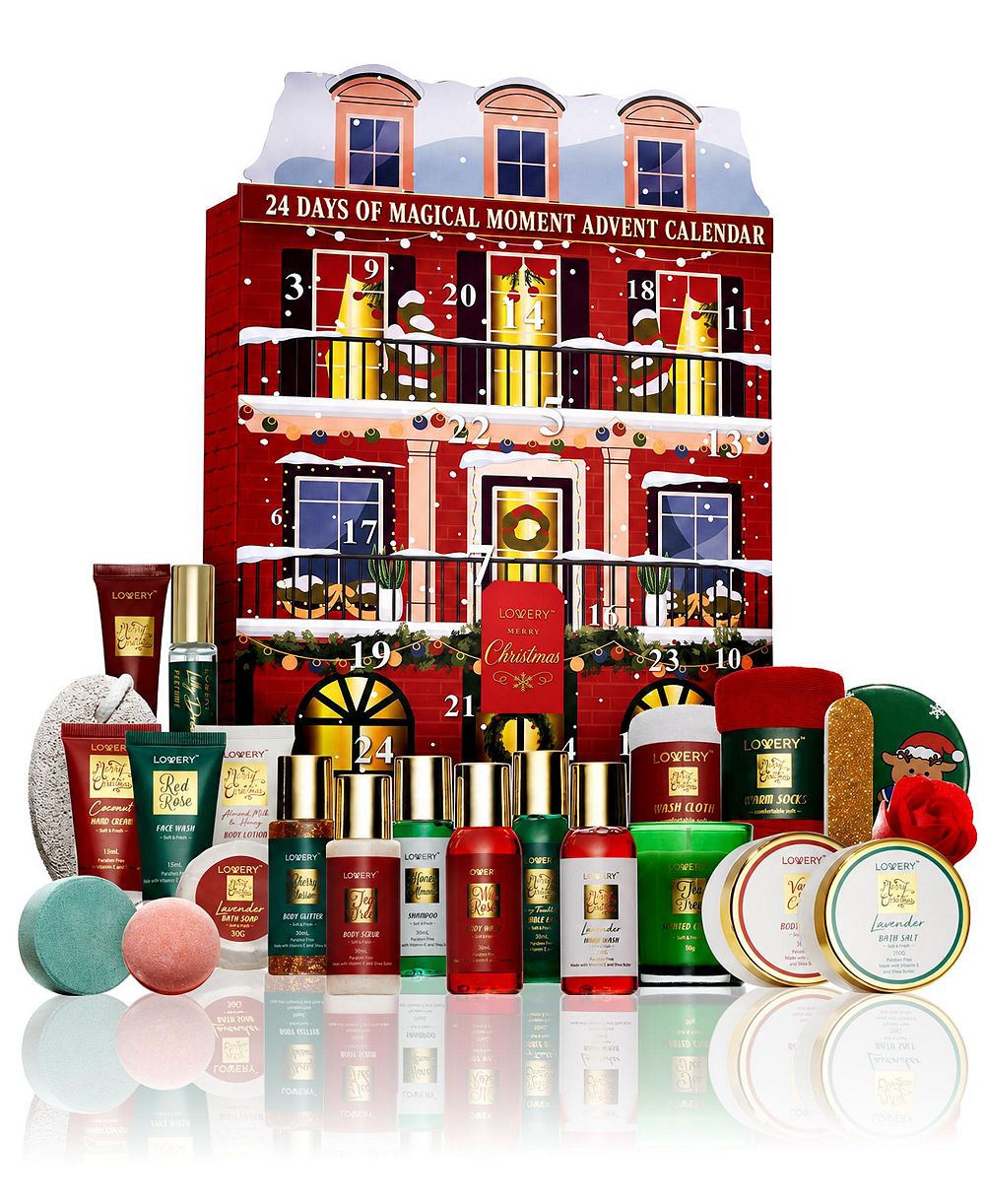 Lovery 2026 Limited Edition Advent Calender, Christmas Countdown Calender, 24pcs Beauty Bath and Body Care Gifts
