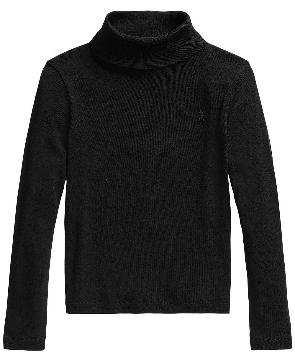 Polo Ralph Lauren Girls' 2T-6x Ribbed Long-Sleeve Cotton-Modal Turtleneck