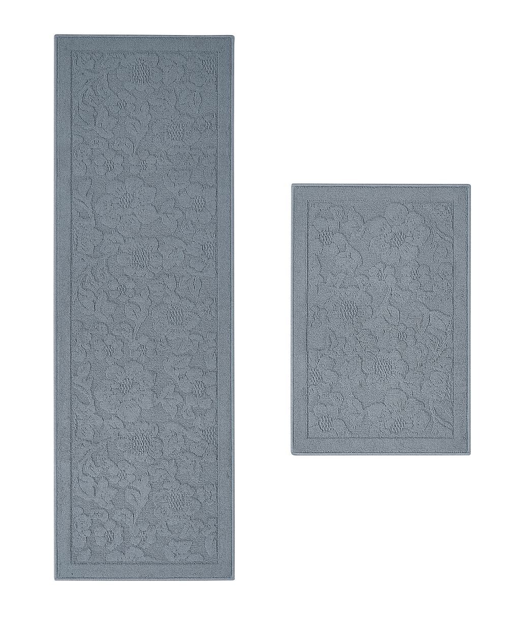 Набор из 2 ковров Laura Ashley Hi-Low Tufted с противоскользящим покрытием