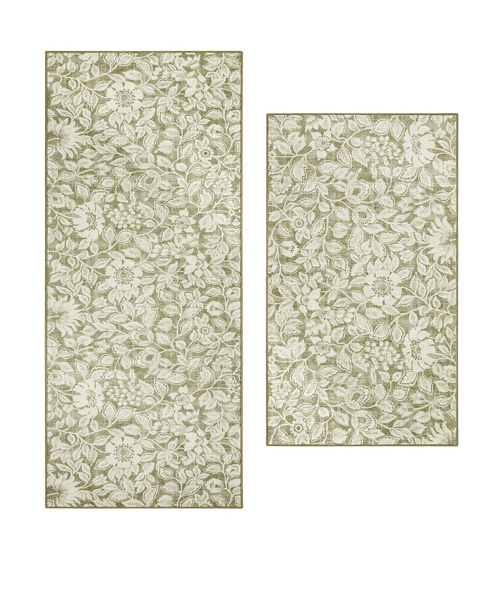 Laura Ashley набор из 2 ковриков с цветочным принтом Oastbrook Flowers