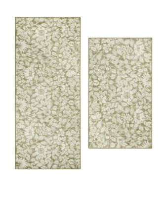 Laura Ashley Oastbrook Flowers Floral 2-Piece Rug Set