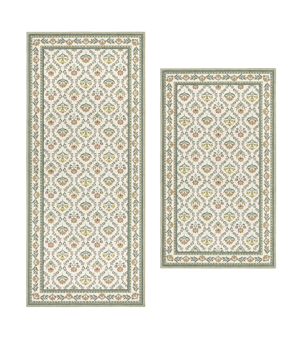 Laura Ashley Barrington Floral 2-Piece Rug Set