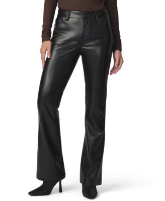 Joe's Jeans Petite Provocateur High-Rise Bootcut Faux-Leather Pants