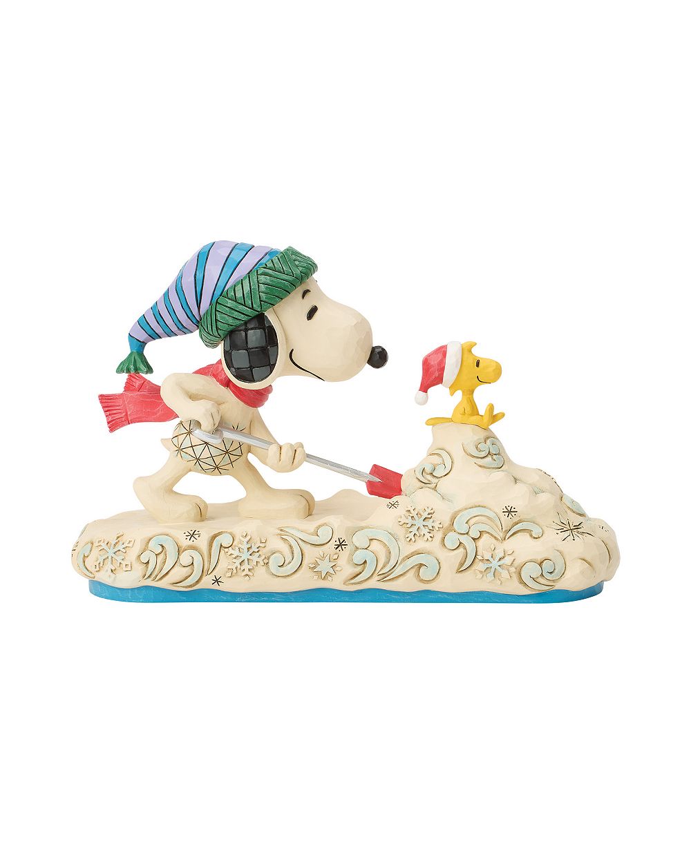 Jim Shore Peanuts Snoopy фигурка копателя снега