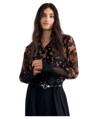 Phase Eight Women's Clenence Floral Sheer Blouse