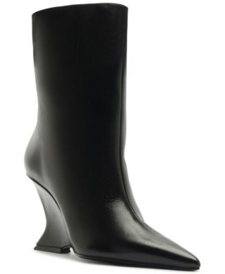 Schutz Women's Siena Wedge Dress Booties
