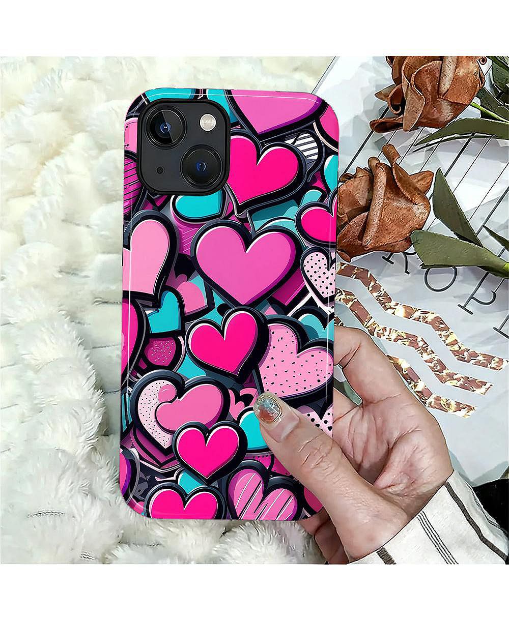 LISEN прочный чехол для телефона в 2 слоя, совместимый с Apple iPhone Air, Candy Heart Stack