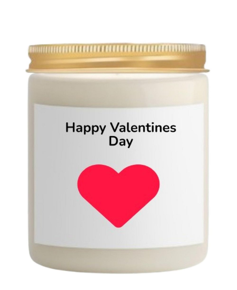 Lovery Valentines Day Vanilla Scented Soy Wax Candle, 10oz
