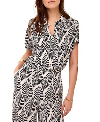 Mint Velvet Women's Leaf Print Resort Shirt