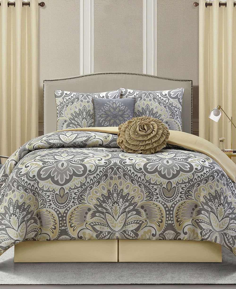 Stratford Park Amelia Floral 8-Piece Comforter Set, King