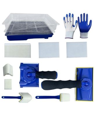 XDOVET Paint Edger Tool Kit 360degree(s) Handle Trimmer Wall Ceiling Refill Pads Gloves Trays