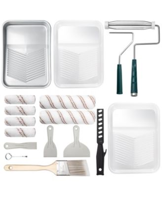 XDOVET Paint Roller Kit Tray Brush Wall Tool Set