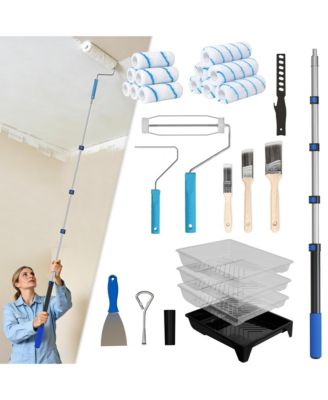 XDOVET Paint Roller Kit Extension Pole Adjustable 27-Piece