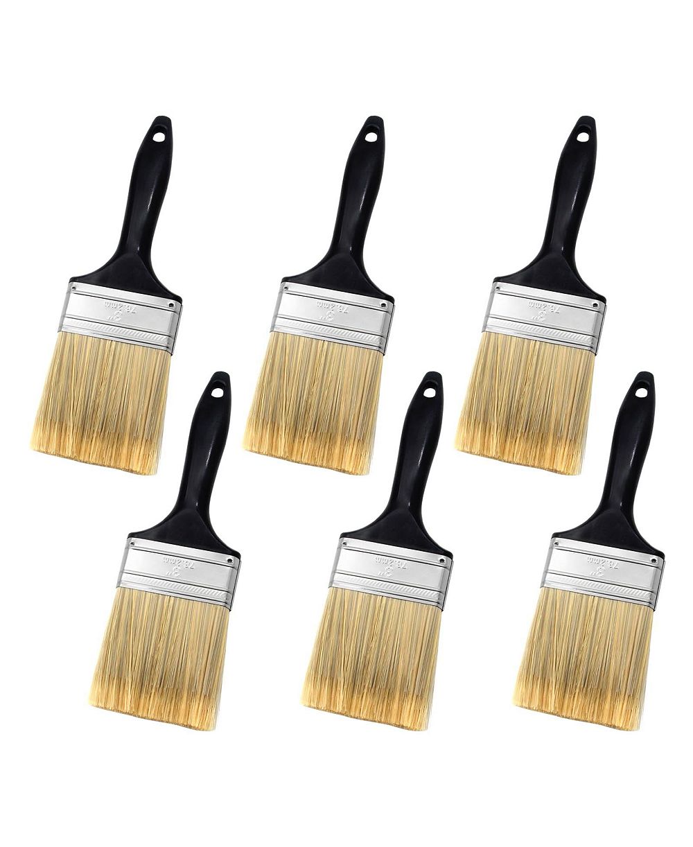 XDOVET Flat Brush Plastic Handle DIY Paint Tools