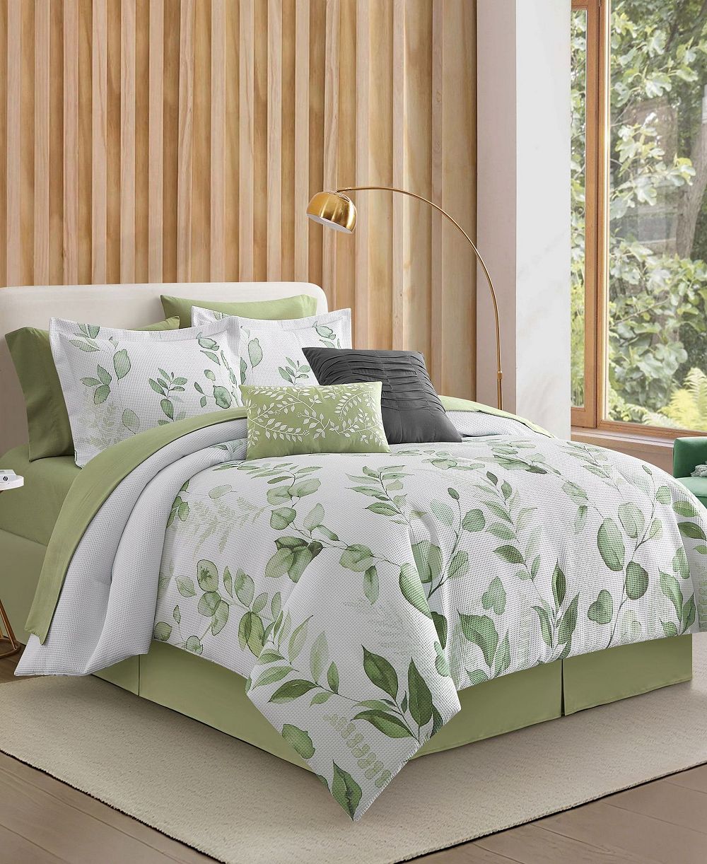 Stratford Park Yamila Leaves 10-Piece Comforter Set, California King