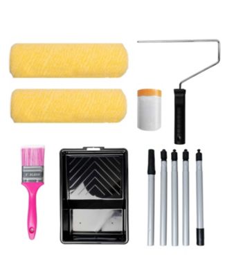 XDOVET Paint Roller Kit Extension Pole Brush Tray